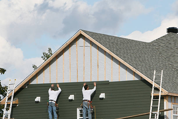 Professional Siding Installation technician working in Pine Meadow, CT